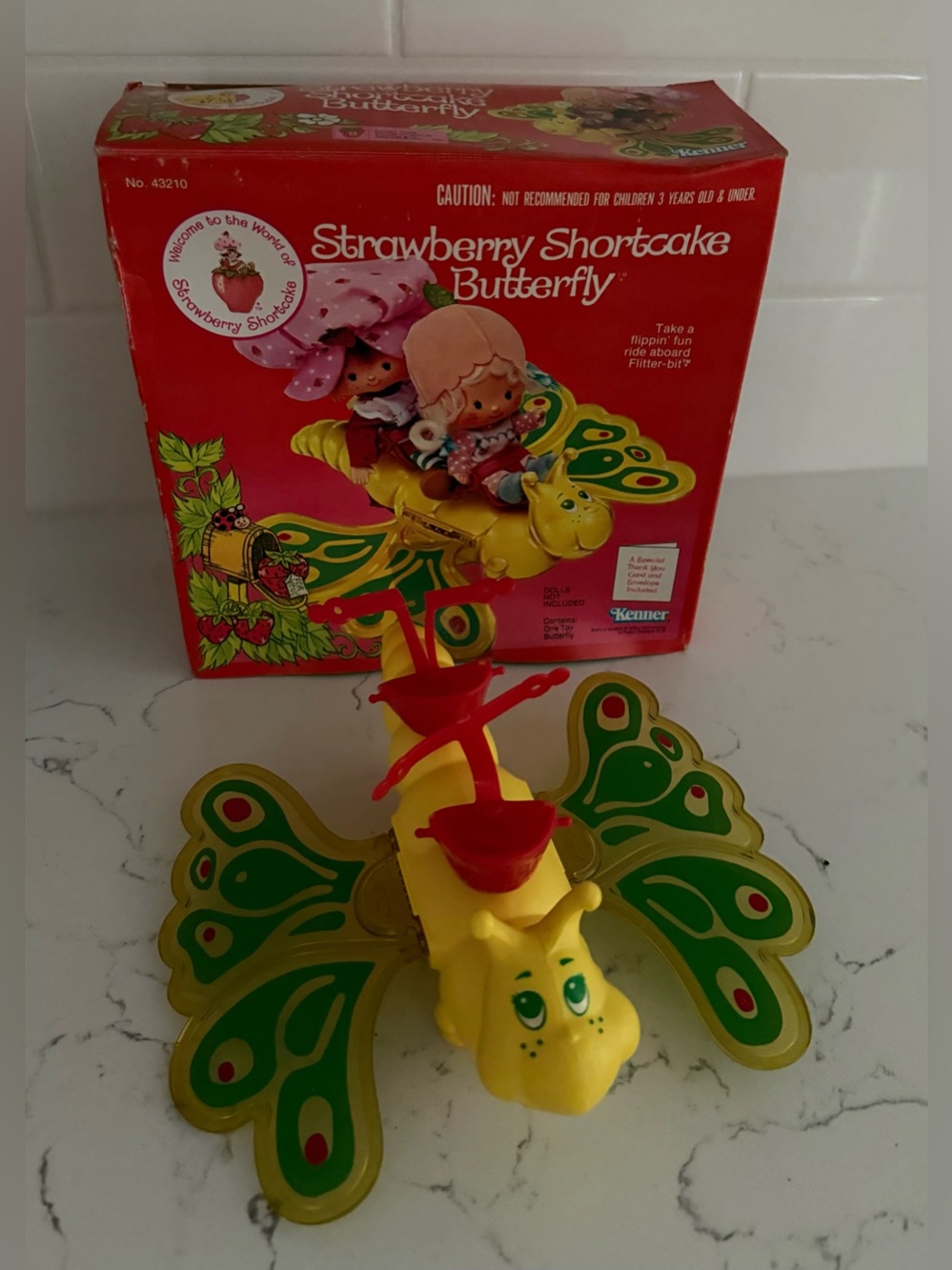 Vintage Strawberry Shortcake Butterfly Flitter Bit Kenner 1981 original box
